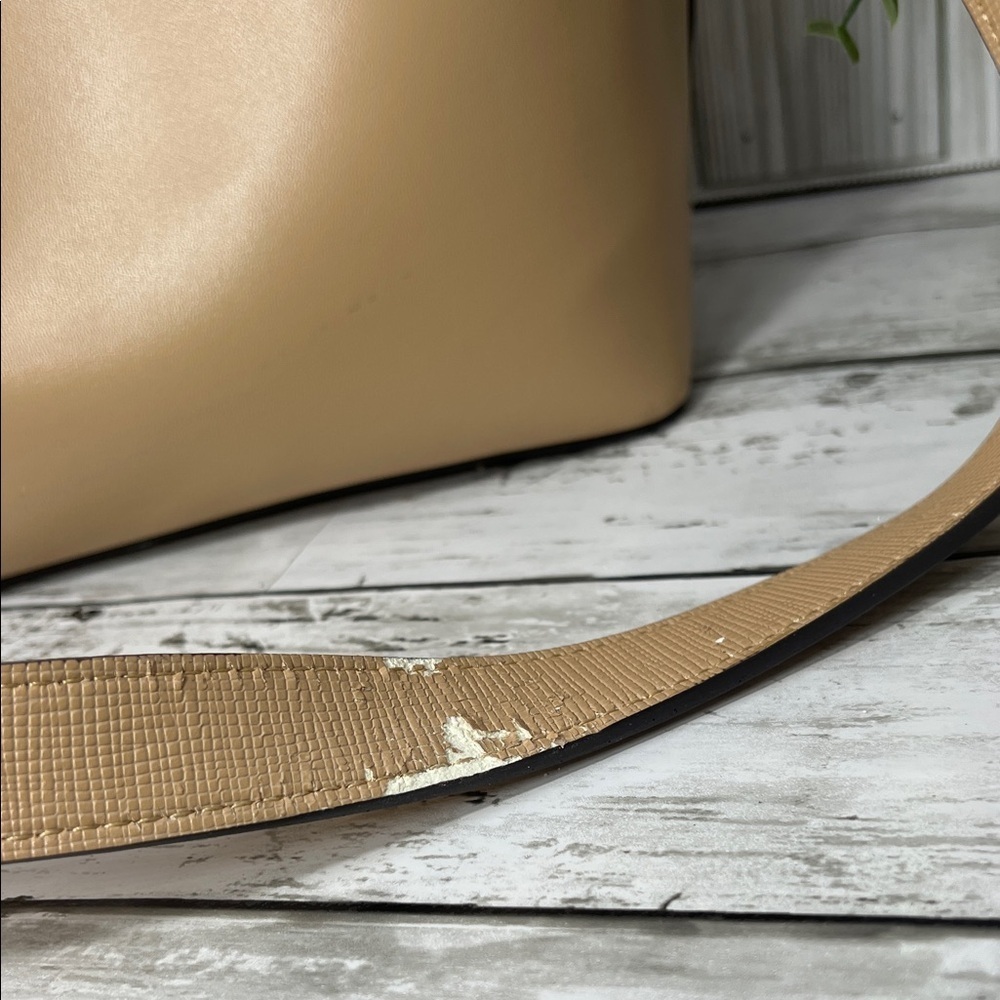 Zara Beige Bucket Shoulder Bag - Picture 3 of 15